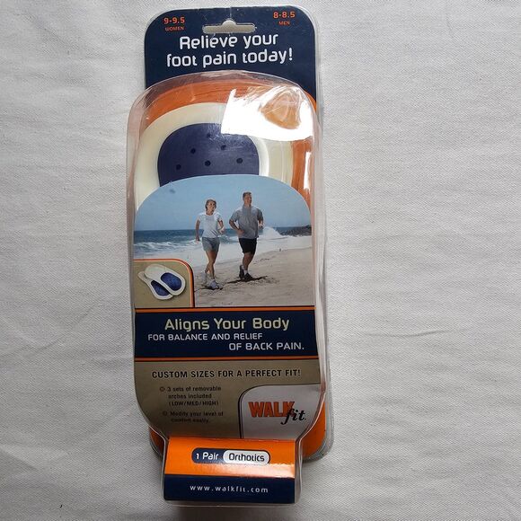 NEW Walkfit Orthotics for Body Alignment & to Relieve Pain 1 Pair for Men/Women - Picture 1 of 5